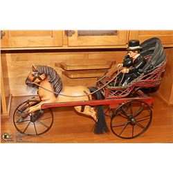 HORSE, BUGGY PLUS  DRIVER