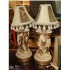 Image 1 : LOT OF 2 ESTATE CHERUB LAMPS