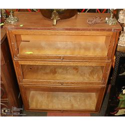 VINTAGE THREE TIER BARRISTERS BOOK CASE