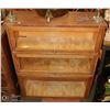 Image 1 : VINTAGE THREE TIER BARRISTERS BOOK CASE