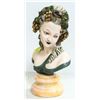 Image 1 : LADY BUST MARBLE BASE AND CERAMIC TOP