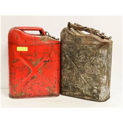 LOT OF 2 JERRY CANS