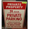 Image 1 : VINTAGE WOOD PRIVATE PARKING SIGN OFFICIAL CITY