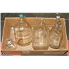 Image 1 : BOX OF GLASS JUGS