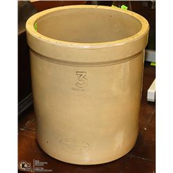 ANTIQUE 3 GALLON CROCK POT