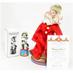 RECO TOMMY THE CLOWN FIGURINE W/ CERTIFICATE