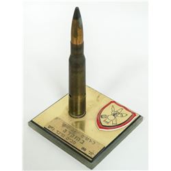 VINTAGE ISRAELI ARMY AWARD MADE W/ SHELL CASE