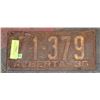 Image 1 : ANTIQUE ALBERTA 1936 LICENSE PLATE