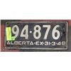 Image 1 : ANTIQUE ALBERTA 1947 LICENSE PLATE