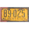 Image 1 : ANTIQUE ALBERTA 1929 LICENSE PLATE