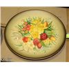 Image 1 : ANTIQUE 1958 BOSSON PLATE 13" SPRING FLOWERS