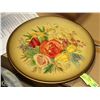 Image 1 : ANTIQUE 1958 BOSSON PLATE 13" SUMMER FLOWERS