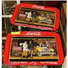Image 1 : TWO VINTAGE COKE TV TRAYS