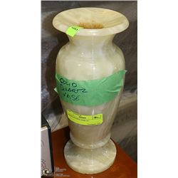 SOLID QUARTZ VASE 12".