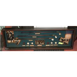 FRAMED SHADOWBOX GOLF DISPLAY