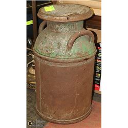 ANTIQUE LARGE CREAM CAN