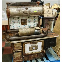 FINDLAY'S WOOD STOVE WITH WARMING OVEN AND WATER
