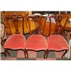 Image 1 : SET OF 3 CHIP N DALE DINING CHAIRS - OUT OF