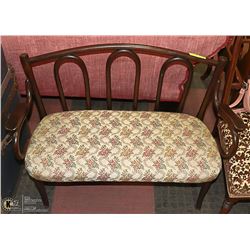 BENTWOOD TAPESTRY CHILDS LOVE SEAT. 26" TALL X 34"