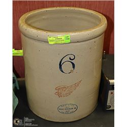 ANTIQUE 6 GALLON CROCK POT