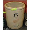 Image 1 : ANTIQUE 6 GALLON CROCK POT