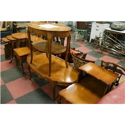 7 PCS 1954 MINT CONDITION FRENCH PROVINCIAL COFFEE