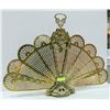 Image 1 : BRASS FOLDING FIRE SCREEN - TURN OF THE CENTURY