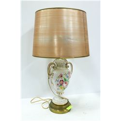 HAND PAINTED PORCELAIN TABLE LAMP