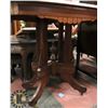 Image 2 : MARBLE TOP EASTLAKE PARLOR TABLE 30" TALL.