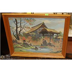 OAK FRAMED HOUSE PAINTING
