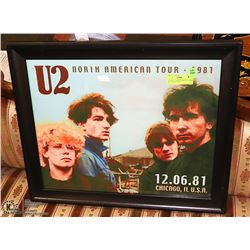 VINTAGE U2 NORTH AMERICA  TOUR 1981 CHICAGO USA