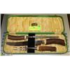 Image 1 : VINTAGE BONE HANDELD CARVING SET