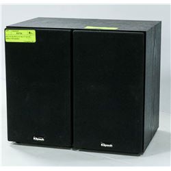 SET OF KLIPSCH 50 WATT BOOK SHELF SPEAKERS