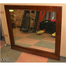MIRROR 36 1/2" WIDE X 33" TALL WITH WOOD FRAME