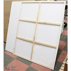 LOT OF 2 ARTISTIC PAINTING CANVASES 48" X 60"
