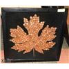 Image 1 : MAPLE LEAF DCOR FRAMED (MADE WITH 1CENT COINS)