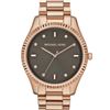 Image 3 : NEW MICHAEL KORS ROSE GOLDTONE BROWN DIAL MSRP$299