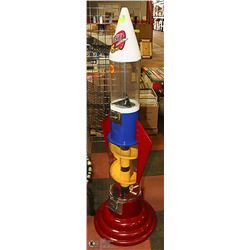 MIGHTY MITE ROCKET GUM BALL MACHINE