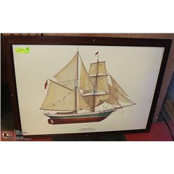 LARGE PICTURE OF "BREEZE" 36" X 26' FRAMED AND