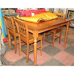 DINING ROOM SET - DINING ROOM TABLE AND CHAIRS