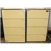 Image 1 : LOT OF TWO 4-DRAWER GREEN FILLING CABINET
