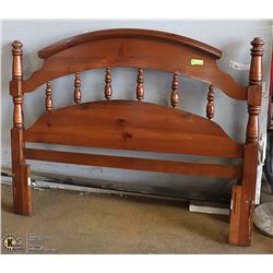 PINE QUEEN SIZE WOOD HEADBOARD