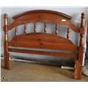 Image 1 : PINE QUEEN SIZE WOOD HEADBOARD