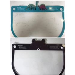 LOT OF 2 CHILDRENS FACE SHIELDS, (1 DINOSAUR & 1