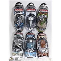 LOT OF SIX ASSORTED STAR WARS TITANIUM DIECAST