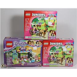 LOT OF THREE LEGO SETS NEW