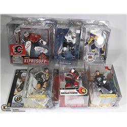 LOT OF SIX ASSORTED MCFARLANE HOCKEY FIGURES