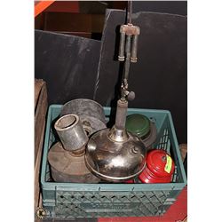BOX OF VINTAGE COLEMAN LANTERNS