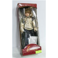 GENUINE PORCELAIN DOLL WITH CERTIFICATE