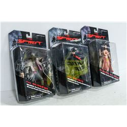 LOT OF THREE ASSORTED THE SPIRIT ACTION FIGURES